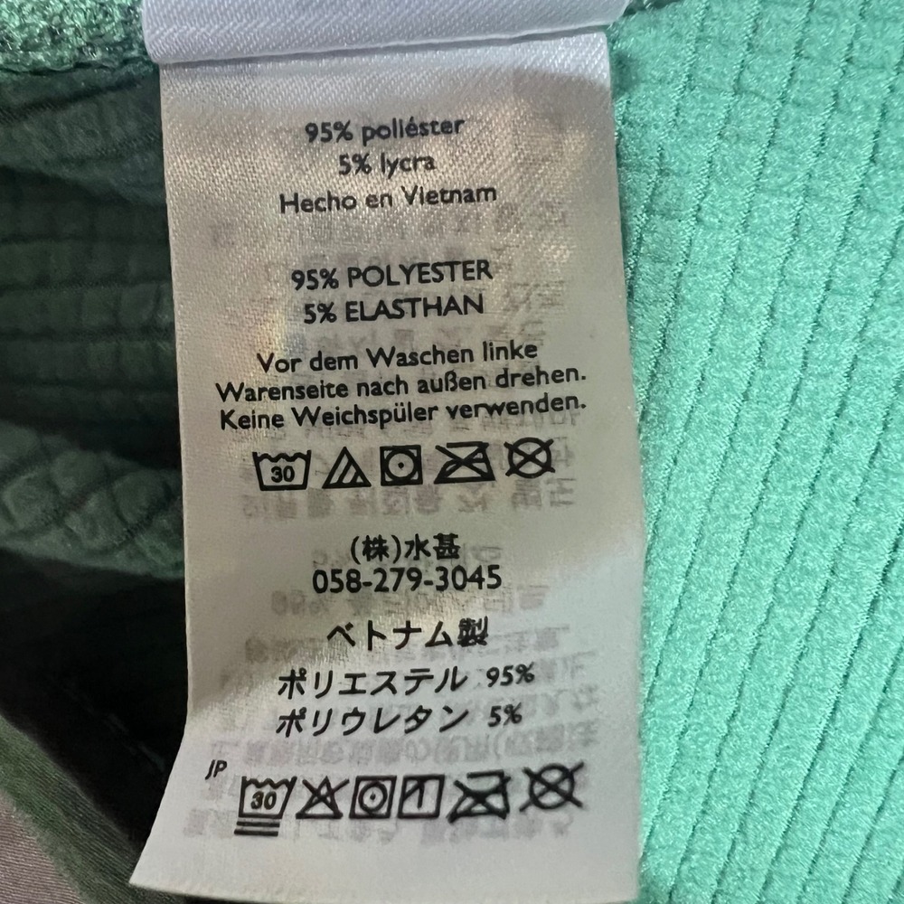 Eddie Bauer Mens Large Green Full Zip Grid Fleece Jacket Lightweight Outdoor L - Picture 11 of 16